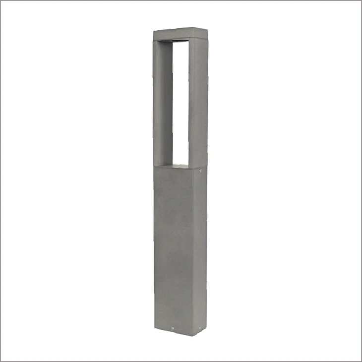 Ngoài trời IP65 Chống nước hiện đại Đèn chiếu sáng bãi cỏ hình chữ nhật Cảnh quan sân vườn Chiếu sáng Led Bollard Light
