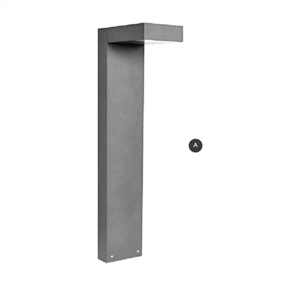 Đèn bollard vuông màu đen