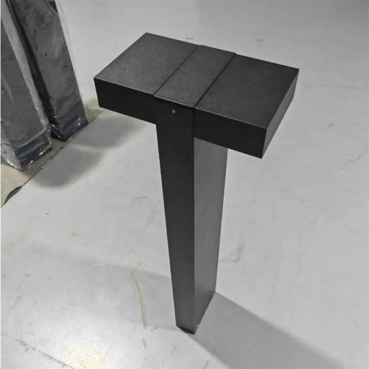 Bollard LED mặt bích bên trong-Đầu đôi đèn LED sân vườn chống tia cực tím